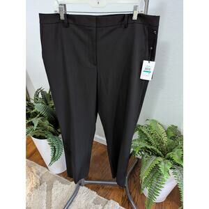 DKNY The Essex Sz 16 Womens Dress Black Slack Pants NWT